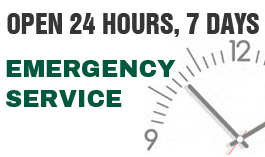 Open 24 Hours, 7 Days - Emergency Service